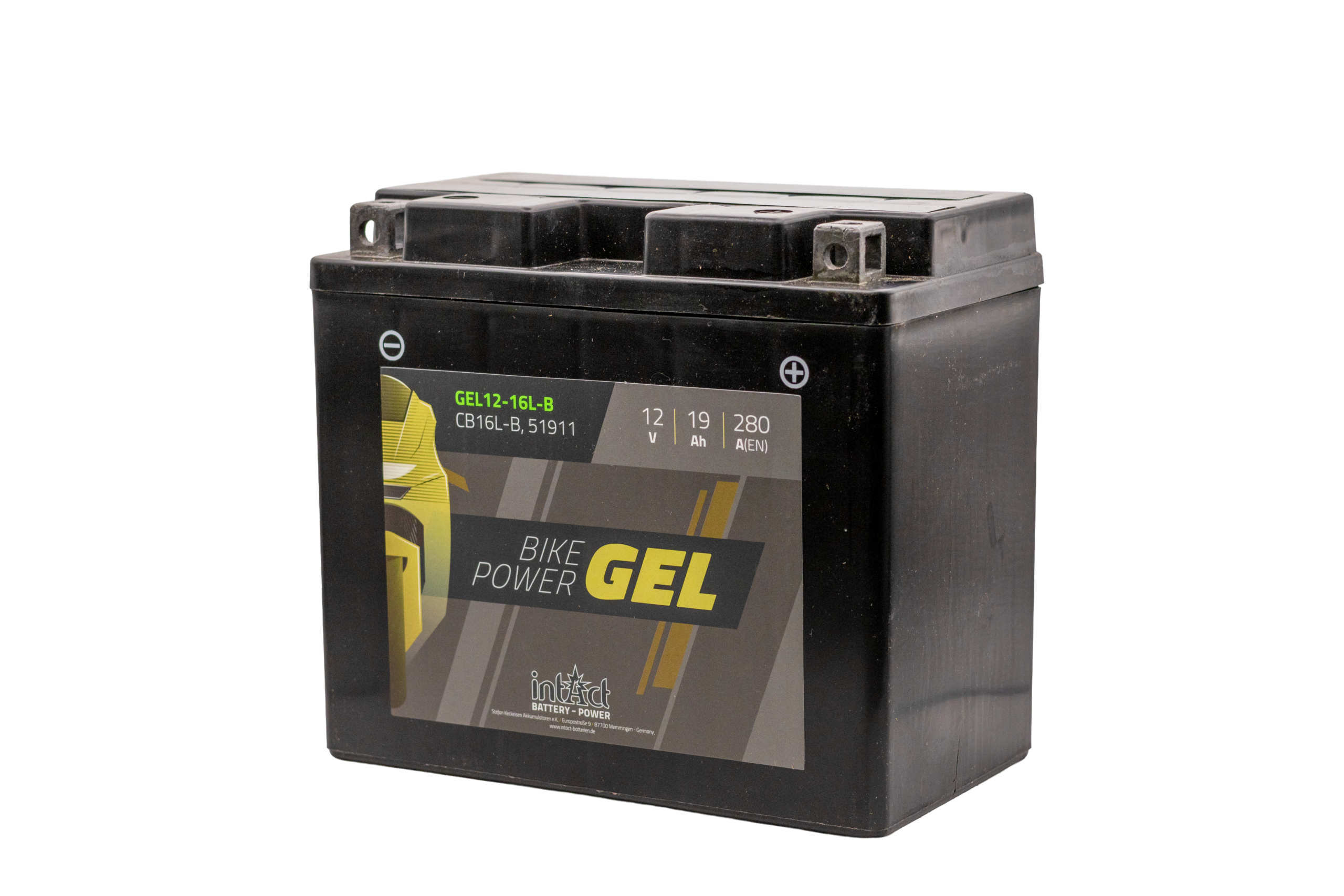 YB16LBGEL Intact moto GEL batería para motocicleta