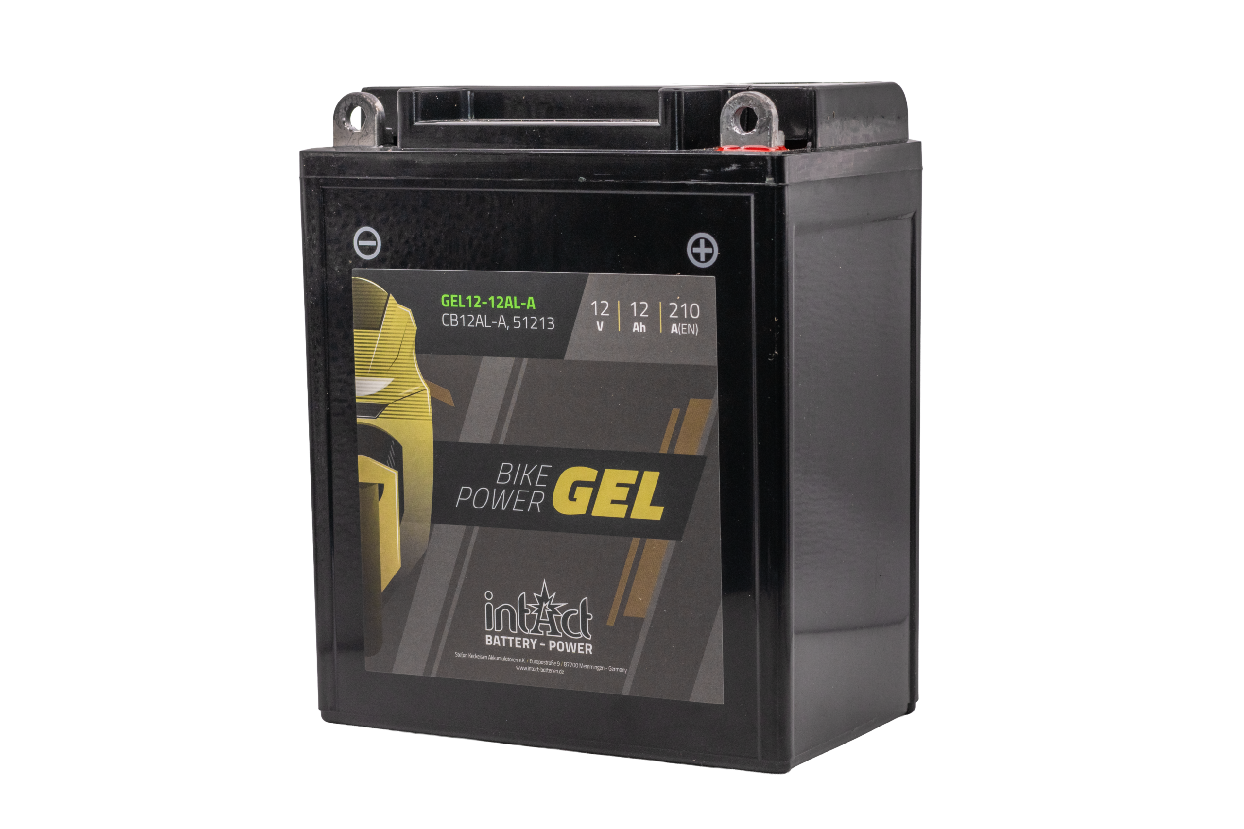 YB12ALA2GEL Intact moto GEL batería para motocicleta