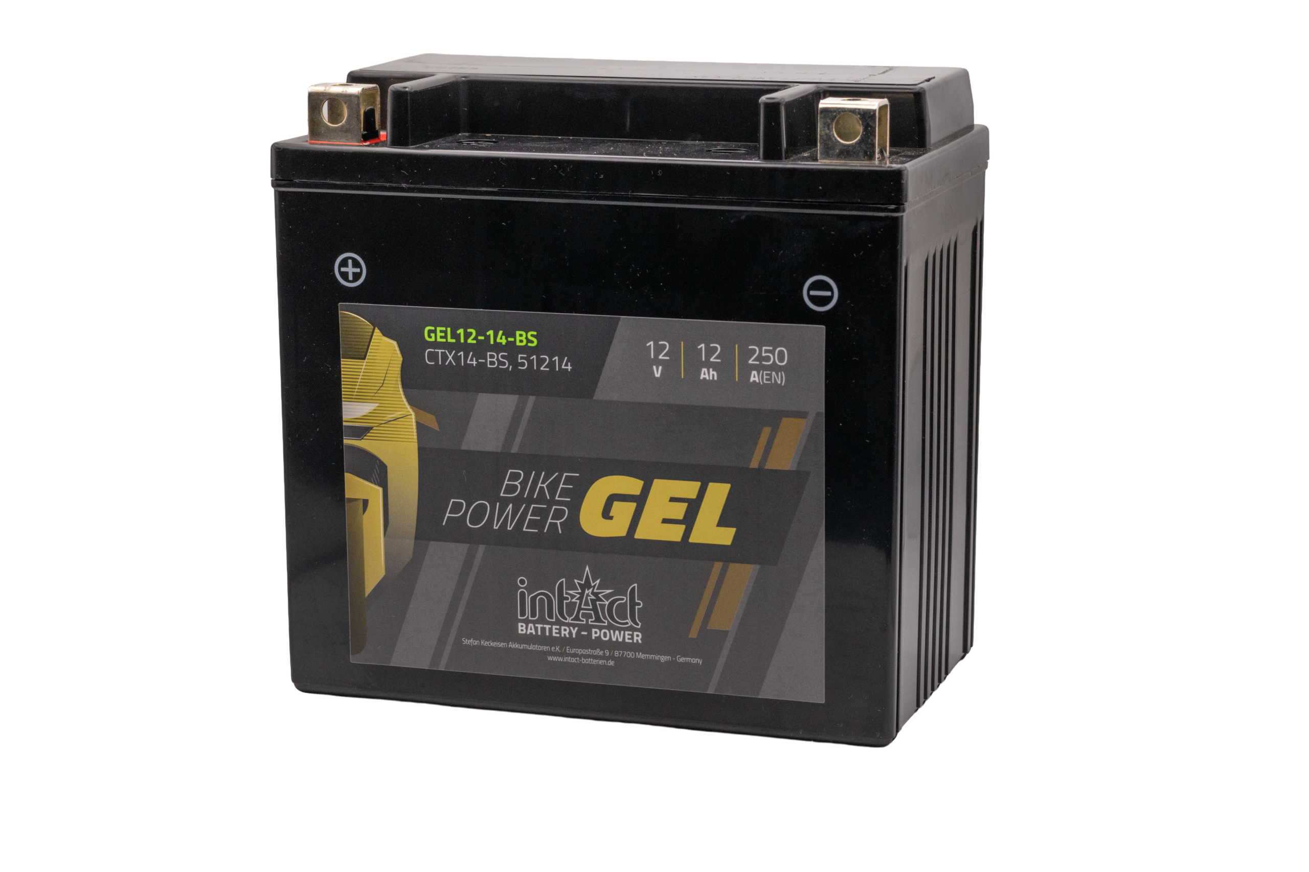 YTX14BSGEL batería de GEL Intact para motocicletas