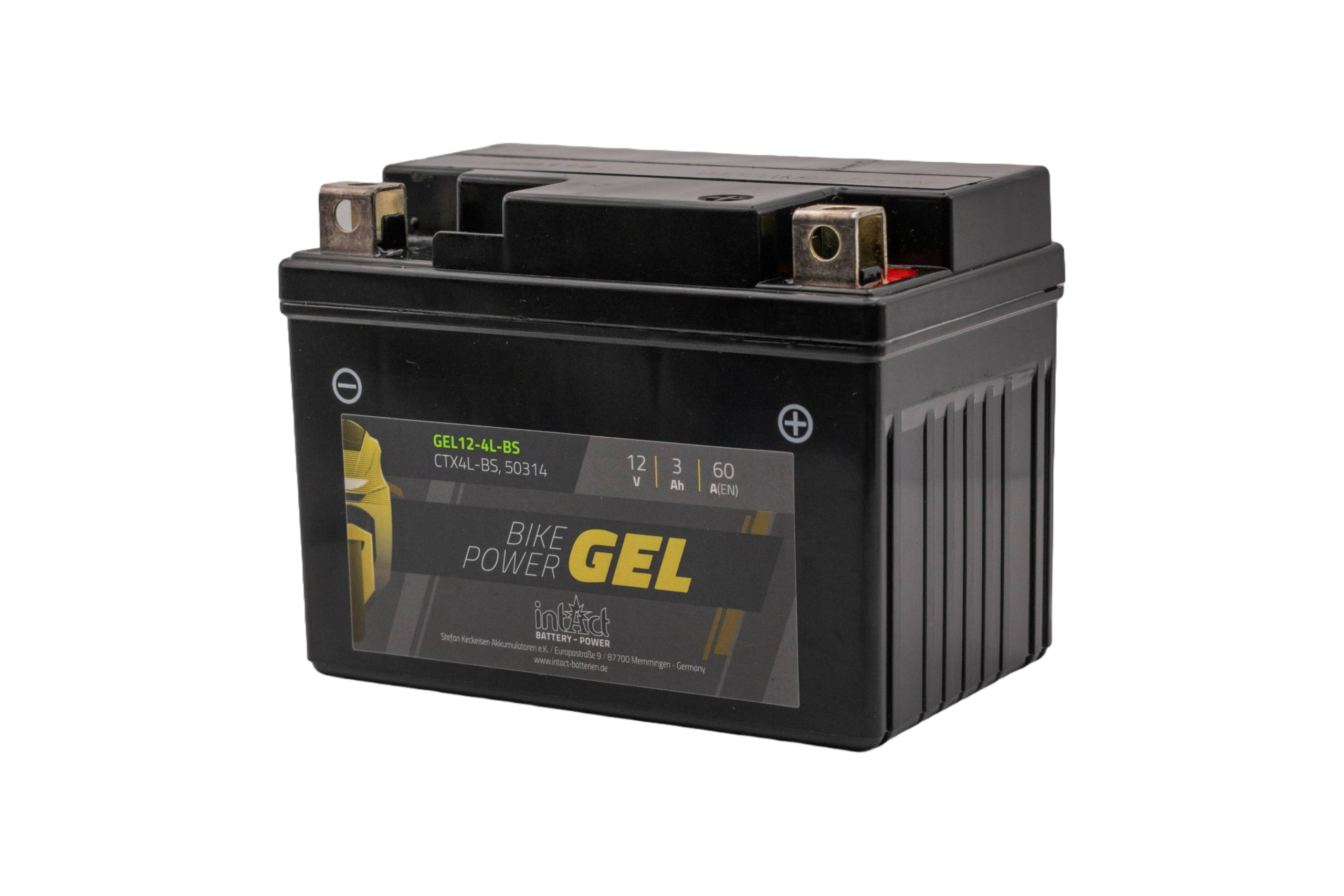 YTX4LBSGEL Intact moto GEL batería para motocicleta