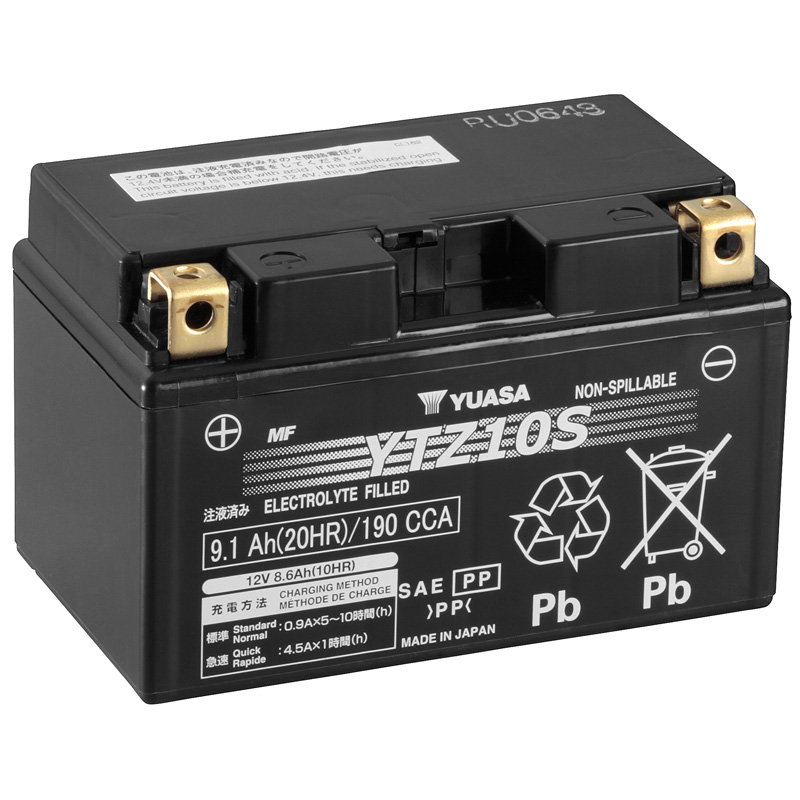 BATERÍA YUASA YTZ10-S PRECARGADA bateria para moto