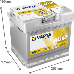 Batería VARTA Dynamic AGM A9, 50Ah