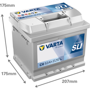 Batería VARTA Dynamic SLI C6, 52 Ah