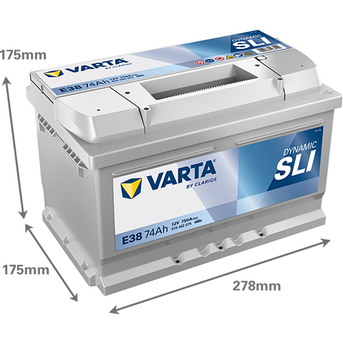Batería VARTA Dynamic SLI E38 74Ah