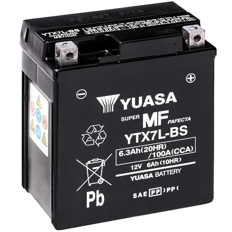 Batería YUASA YTX7L-BS, 6 Ah