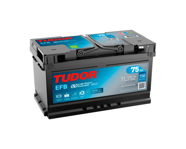 Tudor EFB TL752 batería para coche