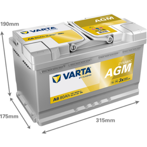 Batería VARTA Dynamic AGM A6, 80Ah