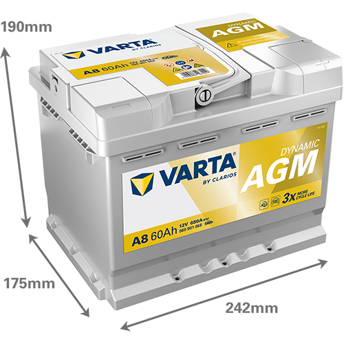 VARTA Dynamic AGM A8 60Ah