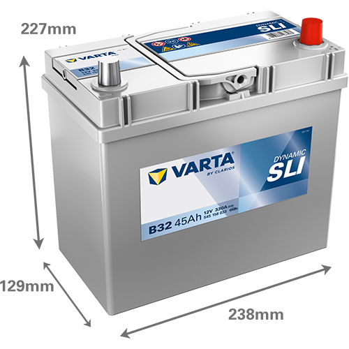 Batería VARTA Dynamic SLI B32, 45Ah baterías para coche