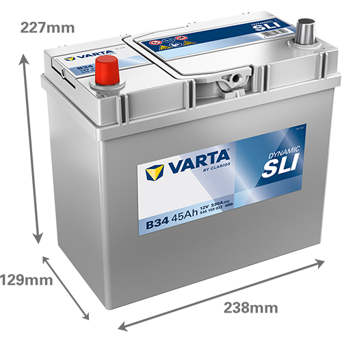 VARTA B34 Dynamic SLI 45Ah 330A batería para coche