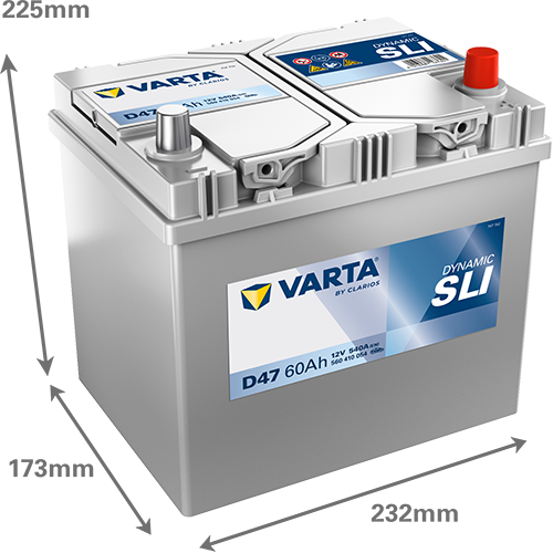 Batería VARTA Dynamic SLI D47, 60Ah