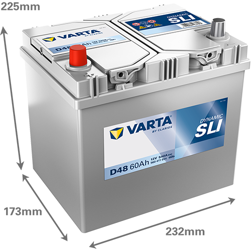 Batería VARTA Dynamic SLI D48, 60Ah