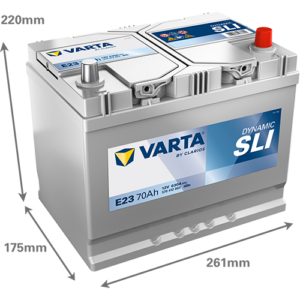 Batería VARTA Dynamic SLI E23, 70Ah