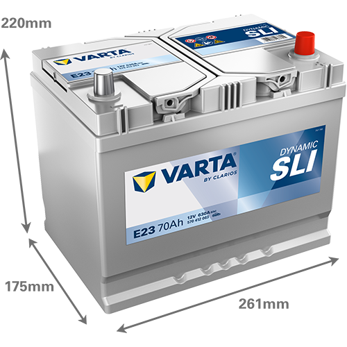 batería VARTA Dynamic SLI E23 70Ah