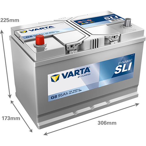 Batería VARTA Dynamic SLI G8, 95Ah 830A