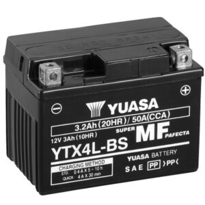 Batería Yuasa YTX4L-BS, 3Ah
