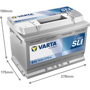 Batería VARTA Dynamic SLI E12, 74Ah