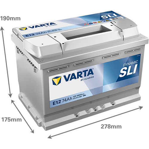 batería varta dynamic sli e12 74ah
