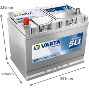 Batería VARTA Dynamic SLI E24, 70 Ah