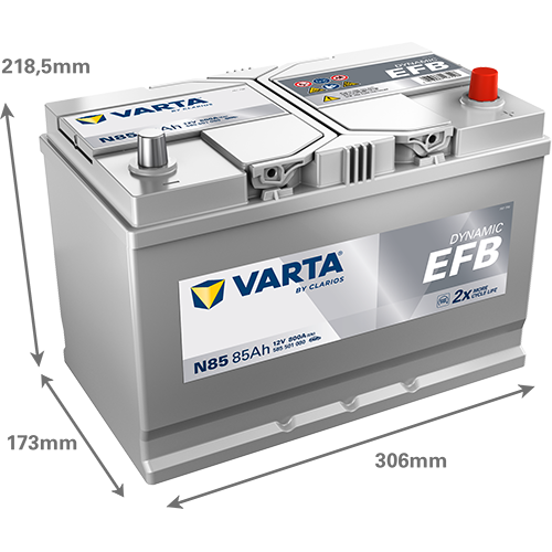 Batería VARTA Dynamic EFB N85, 85 Ah