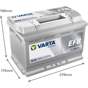 Batería VARTA Dynamic EFB N70, 70Ah