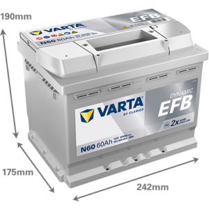 Batería VARTA Dynamic EFB N60, 60Ah