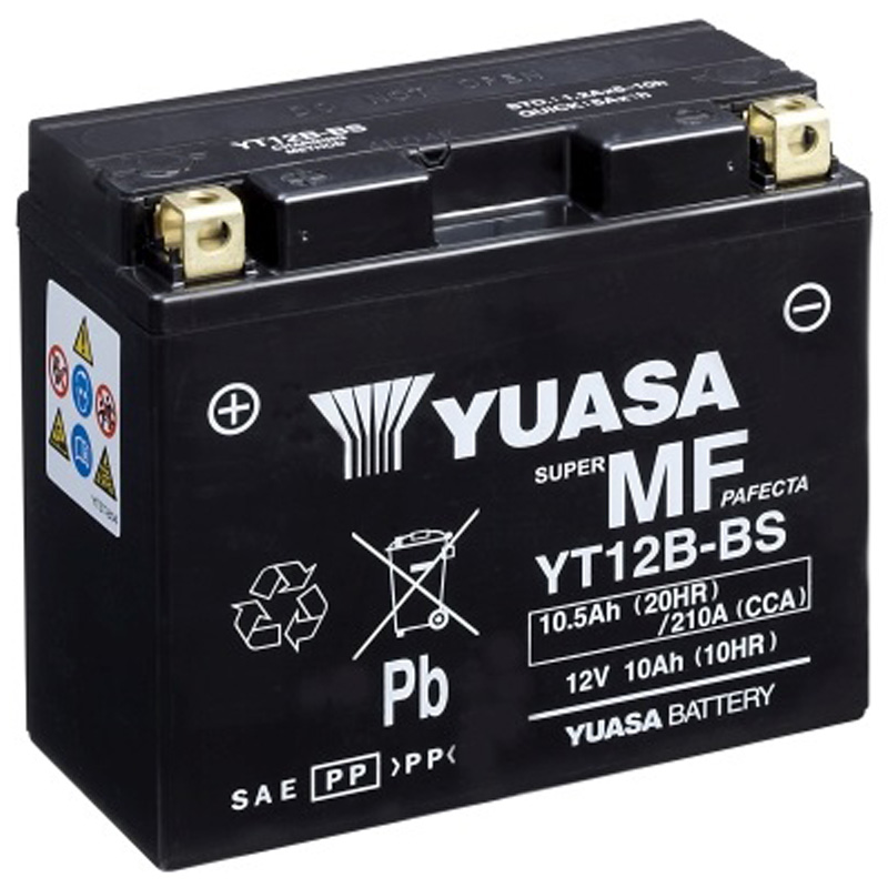 BATERÍA YUASA YT12B-BS SIN MANTENIMIENTO 10 Ah