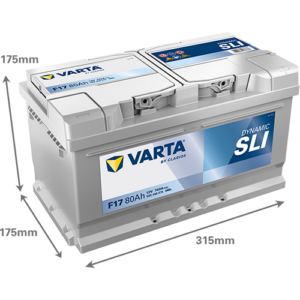 Batería VARTA Dynamic SLI F17, 80Ah