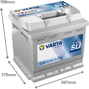 Batería VARTA Dynamic SLI C22, 52Ah