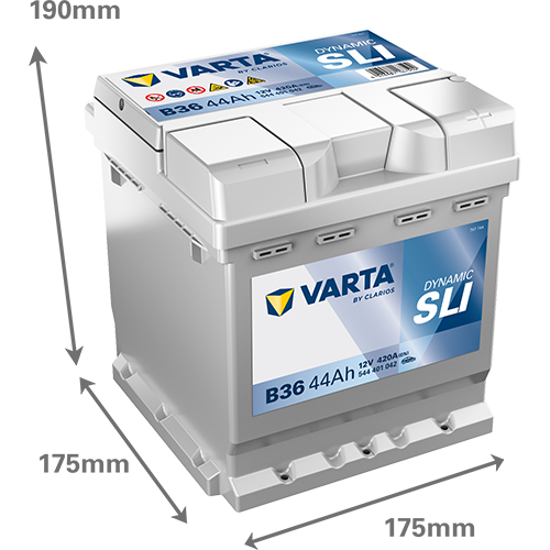 Baterías VARTA Dynamic B36 SLI, 44Ah