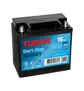 Batería TUDOR Auxiliar TK151, 15Ah