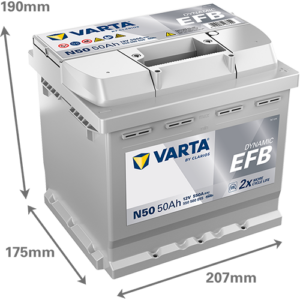 Batería VARTA EFB N50, 50Ah